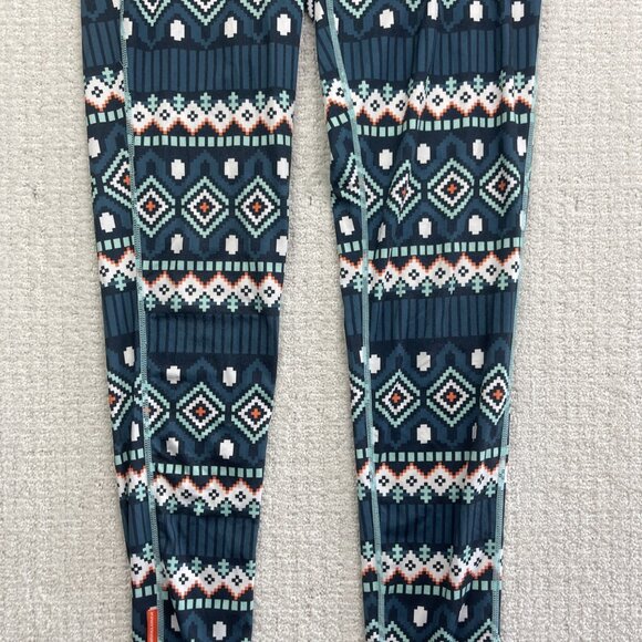 Kari Traa Womens L Base Layer Pants Nordic Color Print Outdoor Ski Sport Hiking - Picture 3 of 11